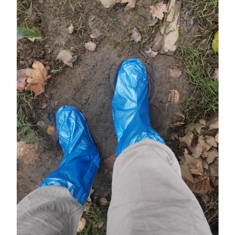 Cycling Gear In Rain - PVC-Regenstiefelüberzüge, rutschfest, wasserdicht, rutschfest, für Radfahren
