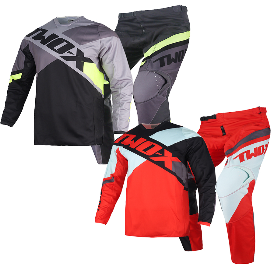 Cycling Gear Pants - Jugend-MX-Kombi-Motocross-Trikot-Hosen-Set für Kinder, Outfit, Kinderanzug, Enduro