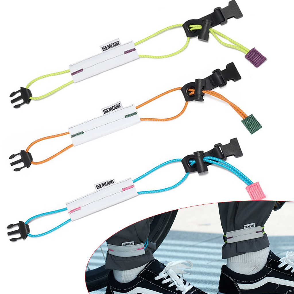 Cycling Gear Pants - Reflektierende Fahrradhose mit Verstellbarem Beinclip, Fluoreszierendes