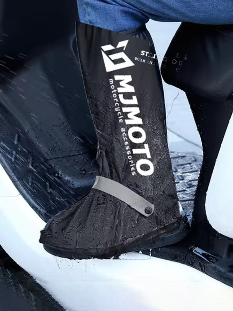 Cycling Gear In Rain - Wasserdichte, reflektierende Regenstiefel für Motorradfahrer, Überschuhe