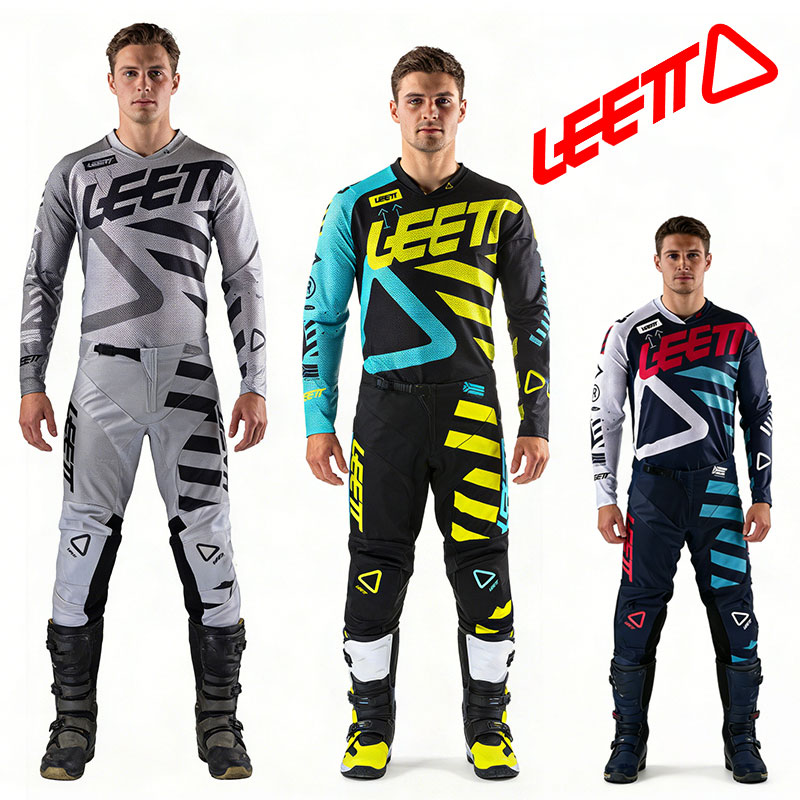 Cycling Gear Pants - Motocross-Ausrüstungsset Grau mit Anpassbarem Namen und