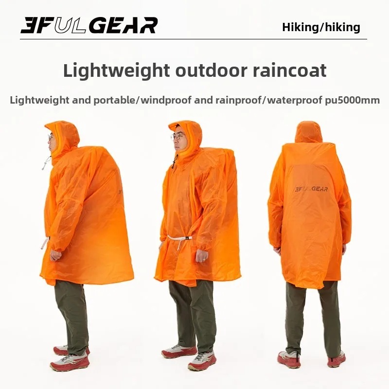 Cycling Gear In Rain - Ultraleichter Regenponcho 3F UL GEAR 15D/210T