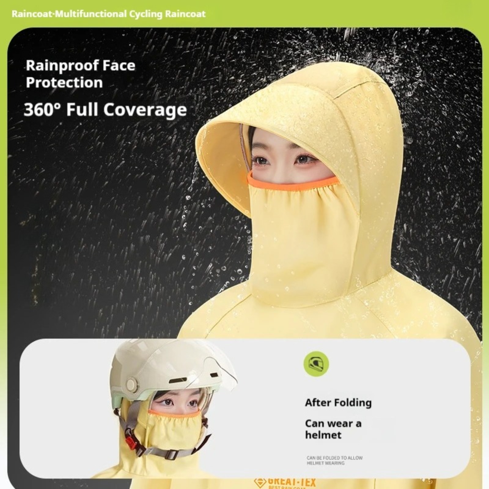 Wasserdichter Regenponcho Fahr – Cycling Gear In Rain Bewertung und Preis