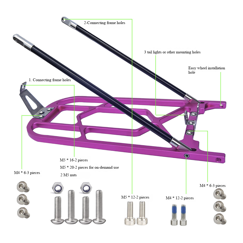 Für Brompton Faltrad Aluminium – Bike Cargo Rack Bewertung und Preis