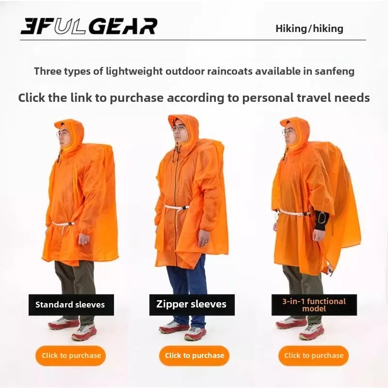 Ultraleichter Regenponcho 3F U – Cycling Gear In Rain Bewertung und Preis