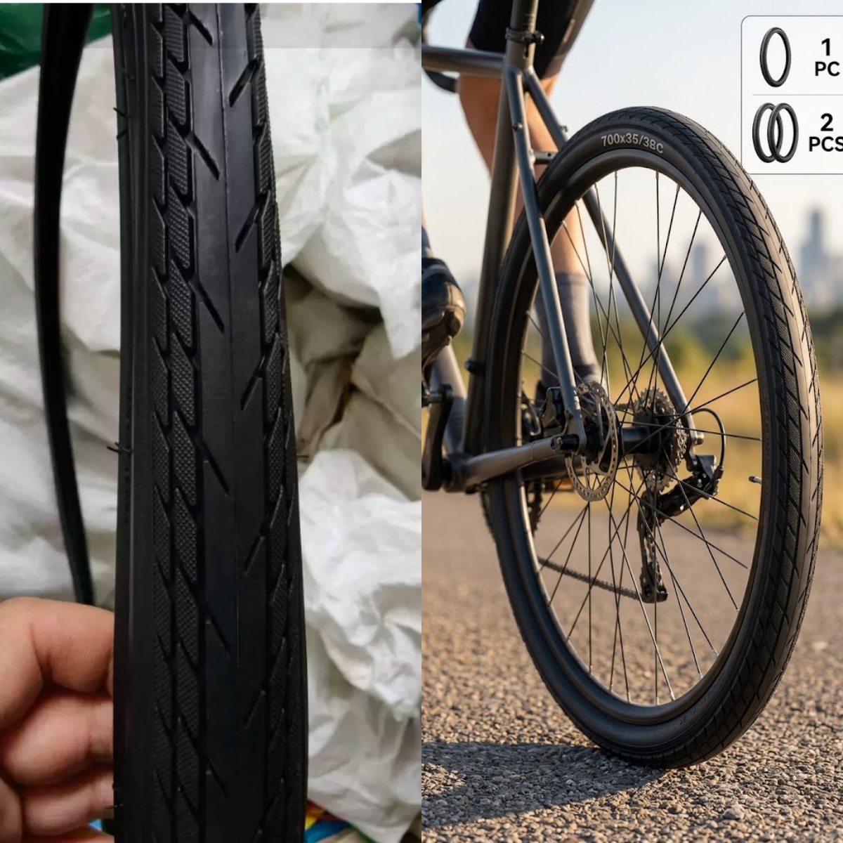 1/2 Stück 700x35C 700x38C Fahr – Gravel Bike Tires Bewertung und Preis